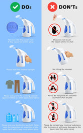 HiLIFE Steamer for Clothes, Portable Handheld Design, 240ml Big Capacity, 700W, Strong Penetrating Steam, Removes Wrinkle, for Home, Office(ONLY FOR 120V)